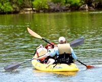 Hubby and grandson kayaking